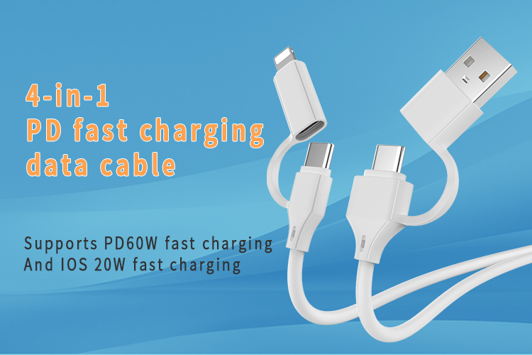 4-in-1 PD Quick Charger Data Cable